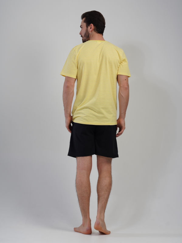 111178 0000 Set with shorts short sleeve EDELWEISS yellow