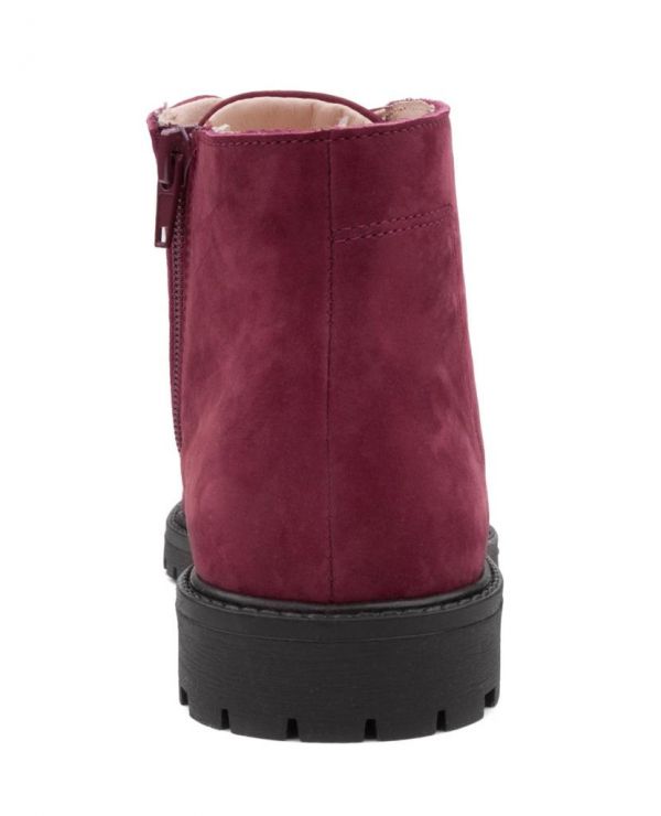Children's boots to / p 23033 leather, MOSCOW Bordeaux