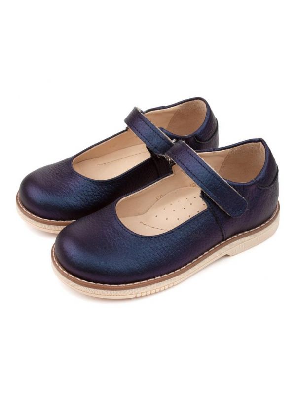Children's shoes 25018 leather, HYDENSIA blue