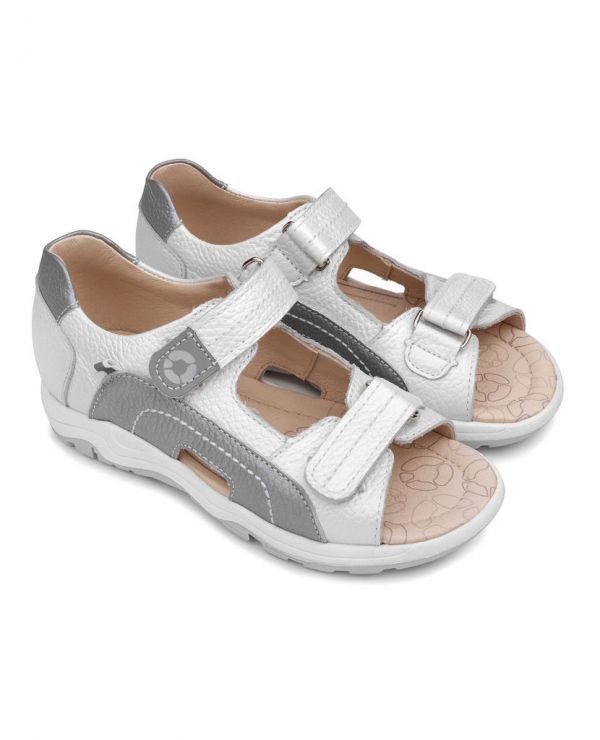 Sandals for children 26042 Lily of the valley silver