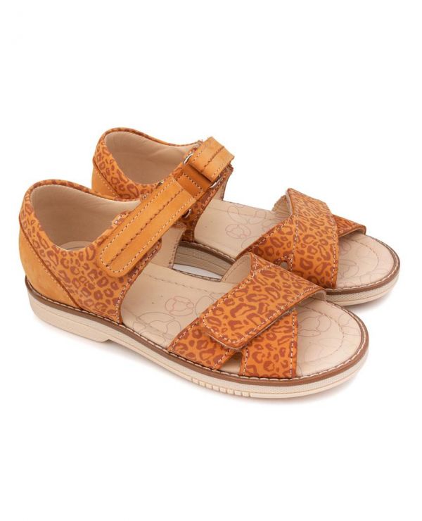 Children's sandals 36006 NARCISS terracotta/leopard