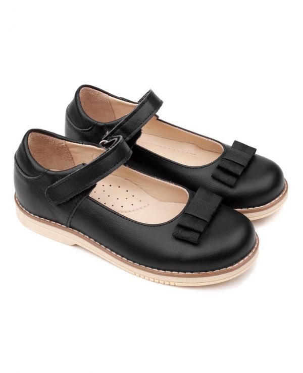 Children's shoes 25018 leather, STEP black