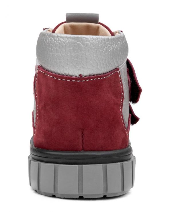 Children's boots to / p 33003 leather, MOSCOW Bordeaux