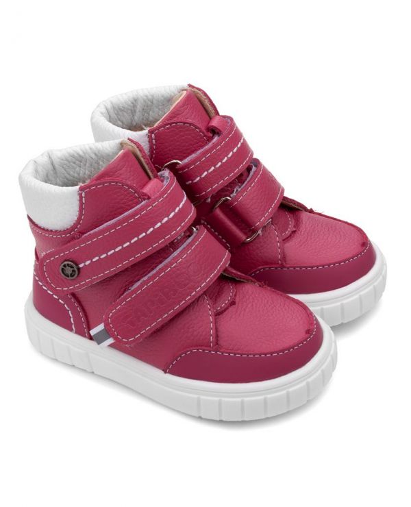 Boots for children k / p 33004 leather, BOMBAY raspberry