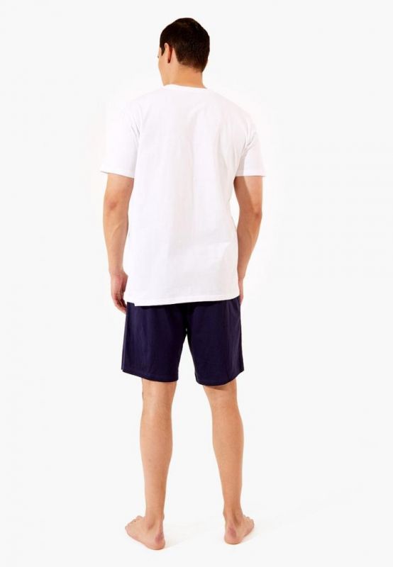 Set male (shorts + t-shirt (sweatshirt) Tamir_2 white